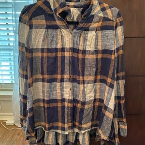 Free People Plaid Shirt